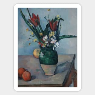 The Vase of Tulips by Paul Cezanne Magnet